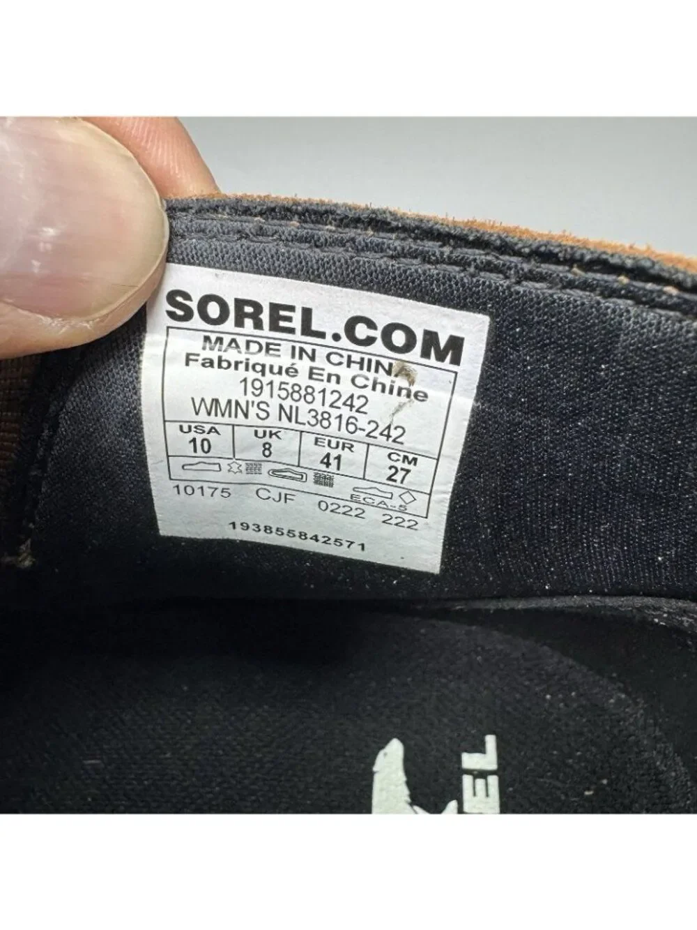 Sorel Womens Size 10 Ankle Boots Evie Cap Toe Chelsea Brown Leather NL3816-242